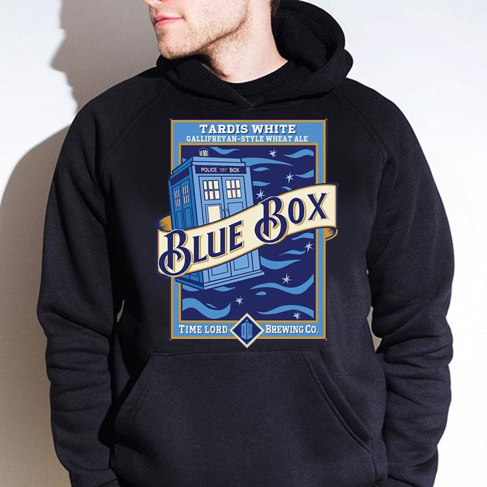 Doctor Who Tardis White Gallifreyan-Style Wheat Ale Blue Box Time Lord Brewing Co t-shirt hoodie
