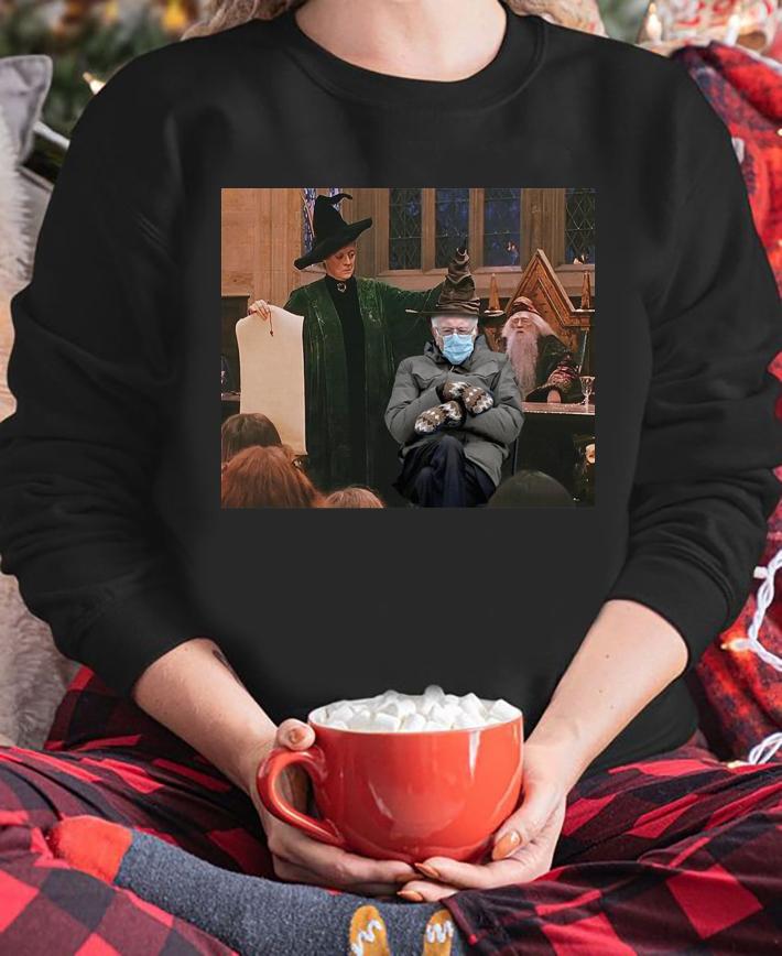Harry Potter Bernie Sanders Mittens Sitting Inauguration Meme t-shirt sweatshirt