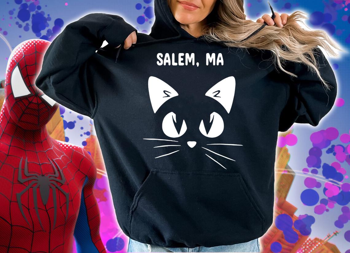 Salem, Ma Black Cat Halloween 2018 t-shirt hoodie