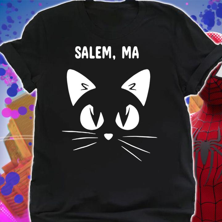 Salem, Ma Black Cat Halloween 2018 t-shirt shirt