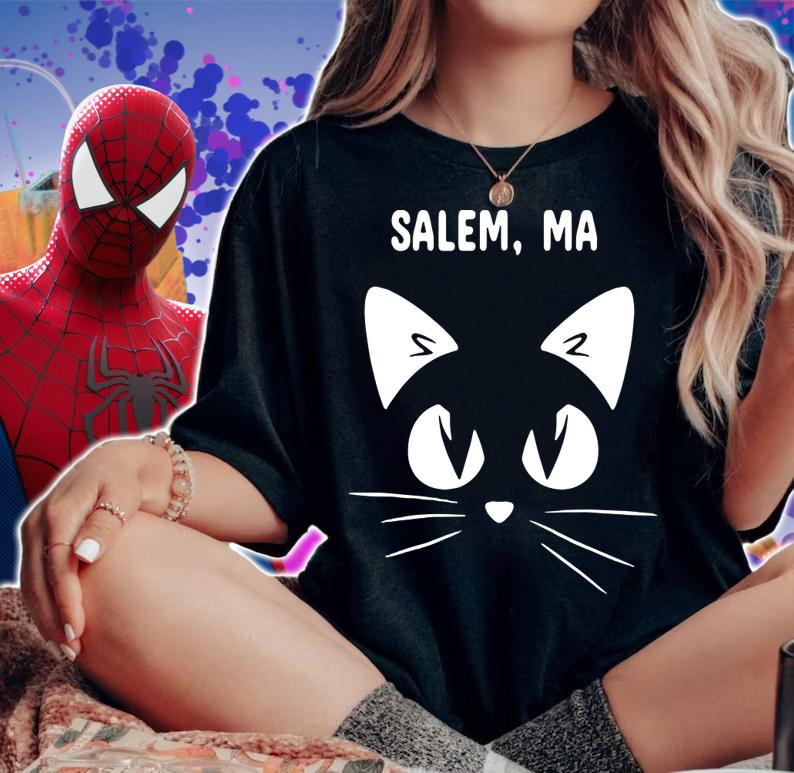 Salem, Ma Black Cat Halloween 2018 t-shirt woman shirt