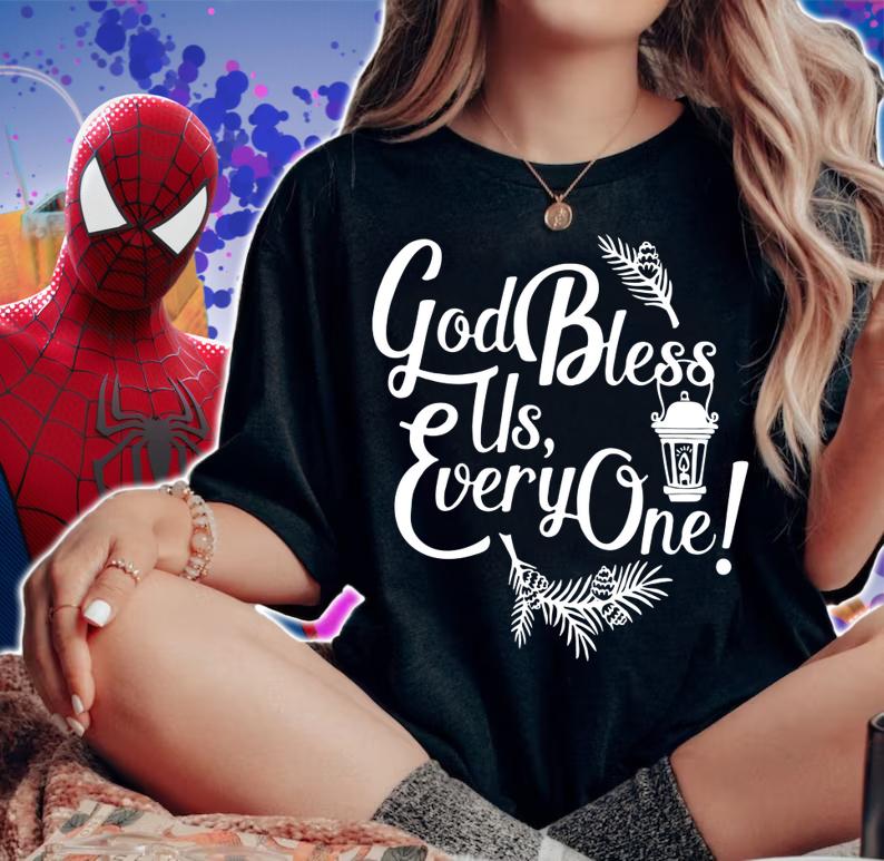 Beautiful A Christmas Carol Charles Dickens God Bless Us Every One t-shirt woman shirt