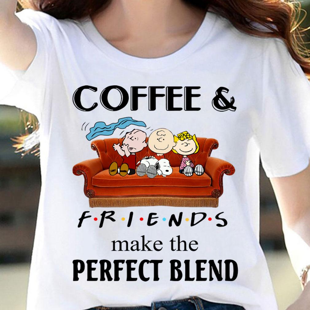 Peanuts characters Coffee & Friends make the perfect blend t-shirt woman shirt