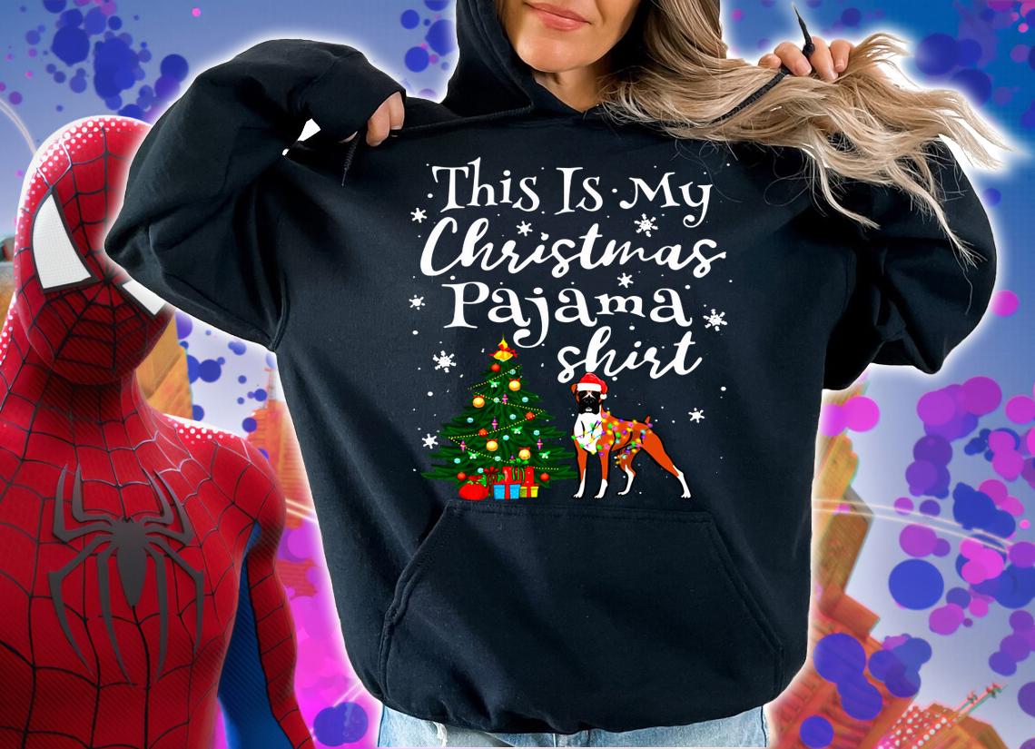 This is my Christmas Pajama Boxer Lover Dog sweater t-shirt hoodie