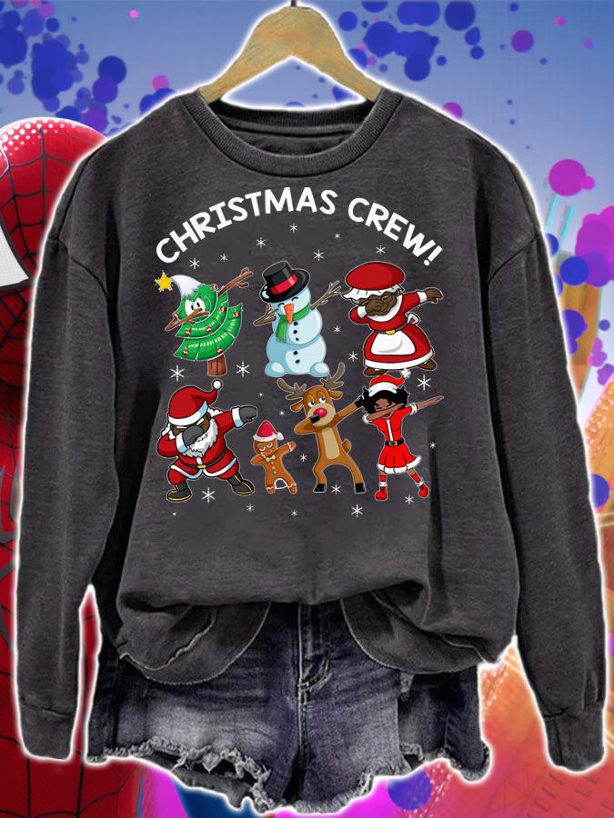 Black Santa Claus African American Christmas Crew t-shirt sweatshirt