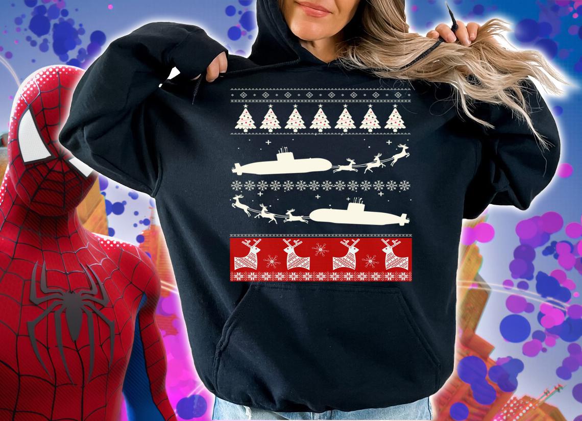 Submarine Service Submariner Ugly Christmas t-shirt hoodie