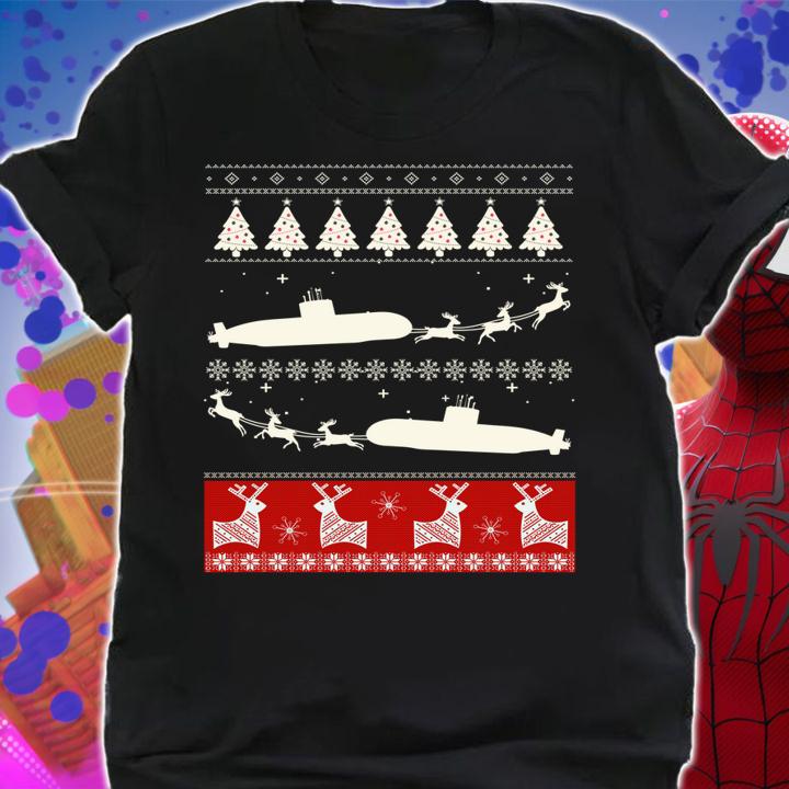 Submarine Service Submariner Ugly Christmas t-shirt shirt