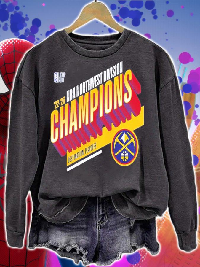 Denver Nuggets Northwest Division Champions Locker Room 2023 t-shirt sweatshirt