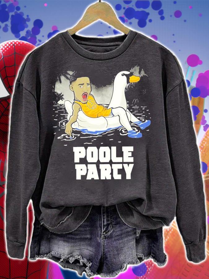 Animated Chibi Jordan Poole Party Golden State Warriors shirt t-shirt sweatshirt