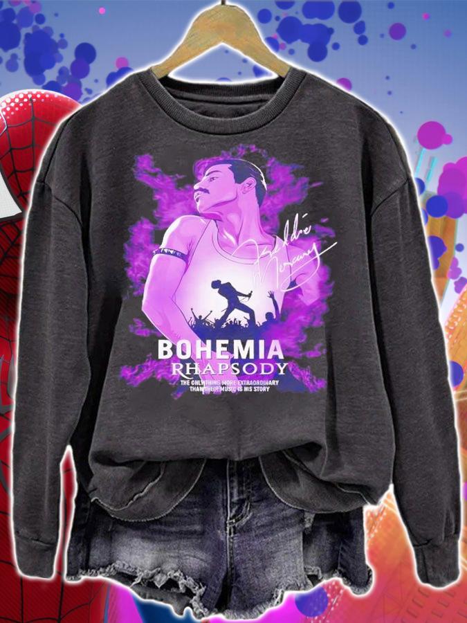 Bohemia Rhapsody the only thing more extraordinary than their music is his story shirt t-shirt sweatshirt