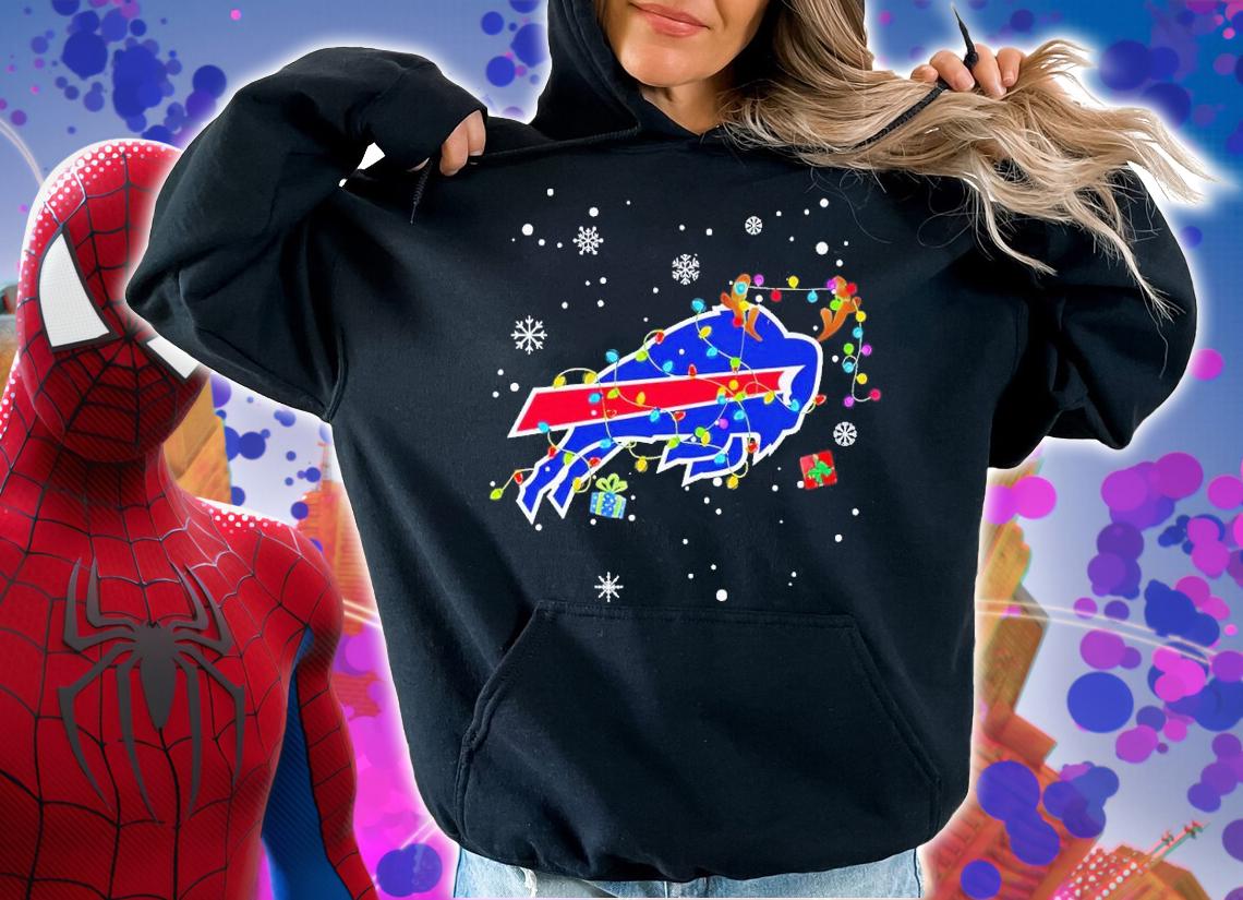 Buffalo Bills Christmas lights shirt t-shirt hoodie