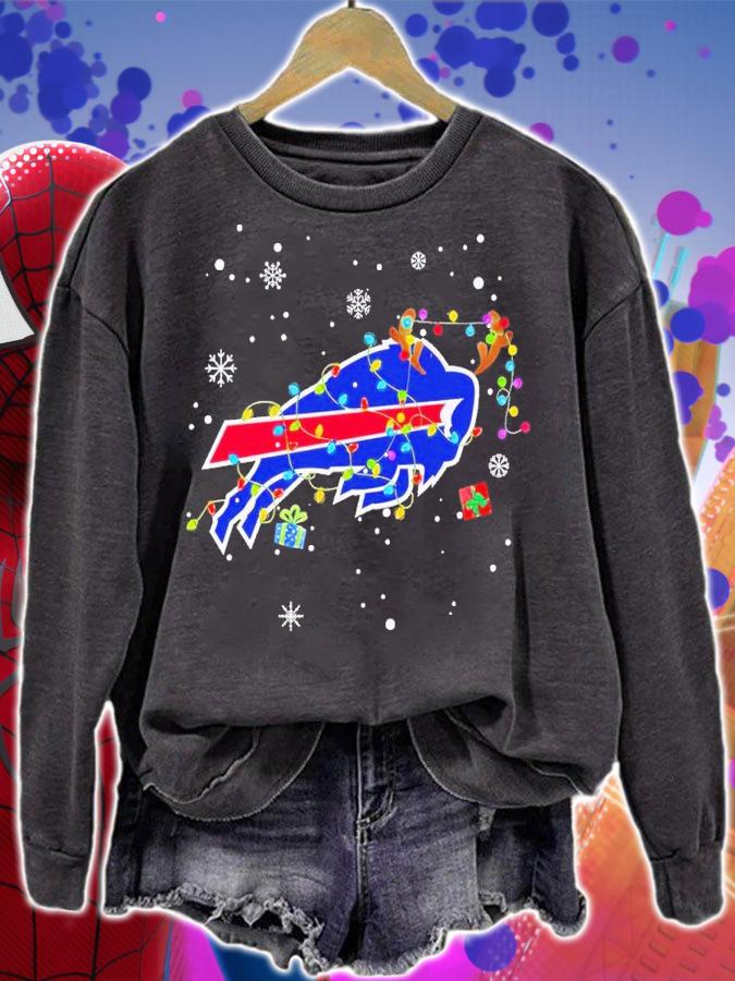 Buffalo Bills Christmas lights shirt t-shirt sweatshirt