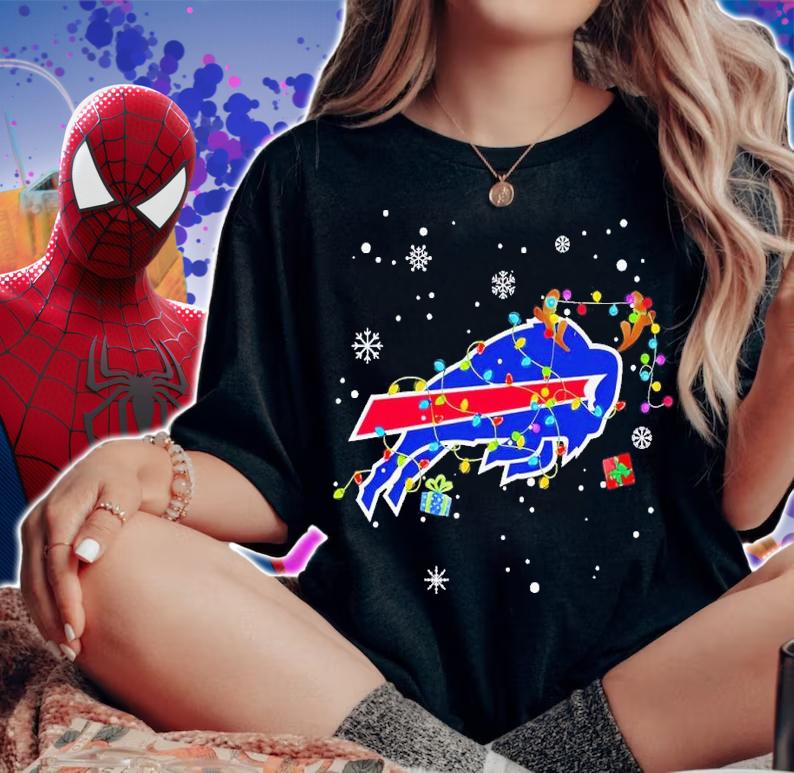 Buffalo Bills Christmas lights shirt t-shirt woman shirt