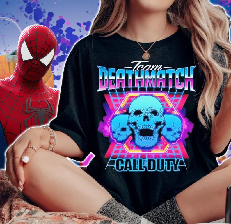 Call of Duty Black Team Deathmatch Arcade shirt t-shirt woman shirt