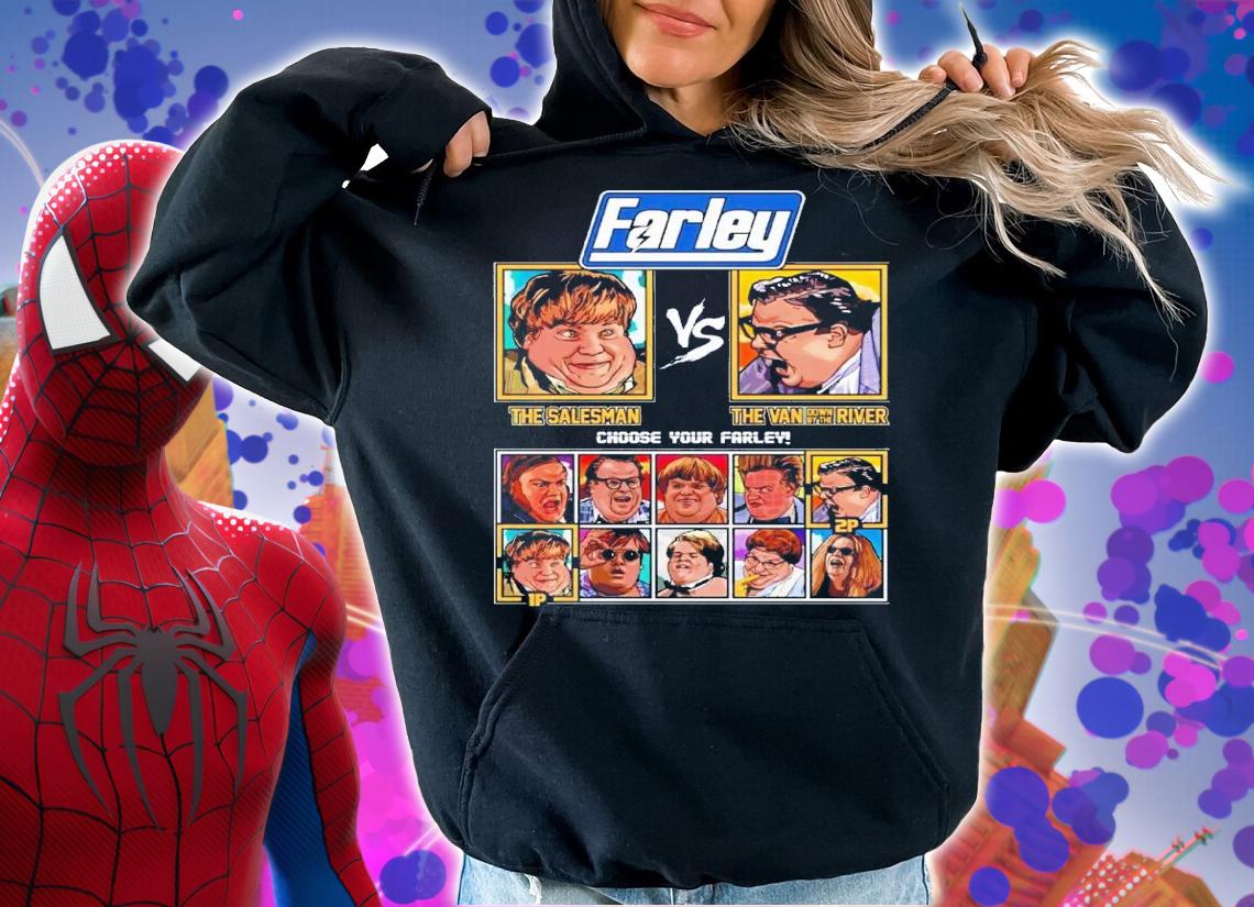 Chris Farley Fighter The Salesman Vs The Van Down By The River shirt t-shirt hoodie