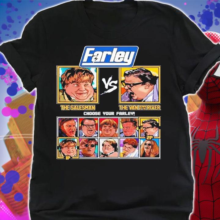 Chris Farley Fighter The Salesman Vs The Van Down By The River shirt t-shirt shirt