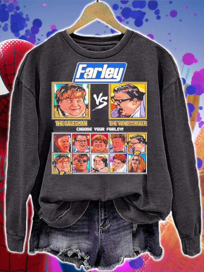 Chris Farley Fighter The Salesman Vs The Van Down By The River shirt t-shirt sweatshirt