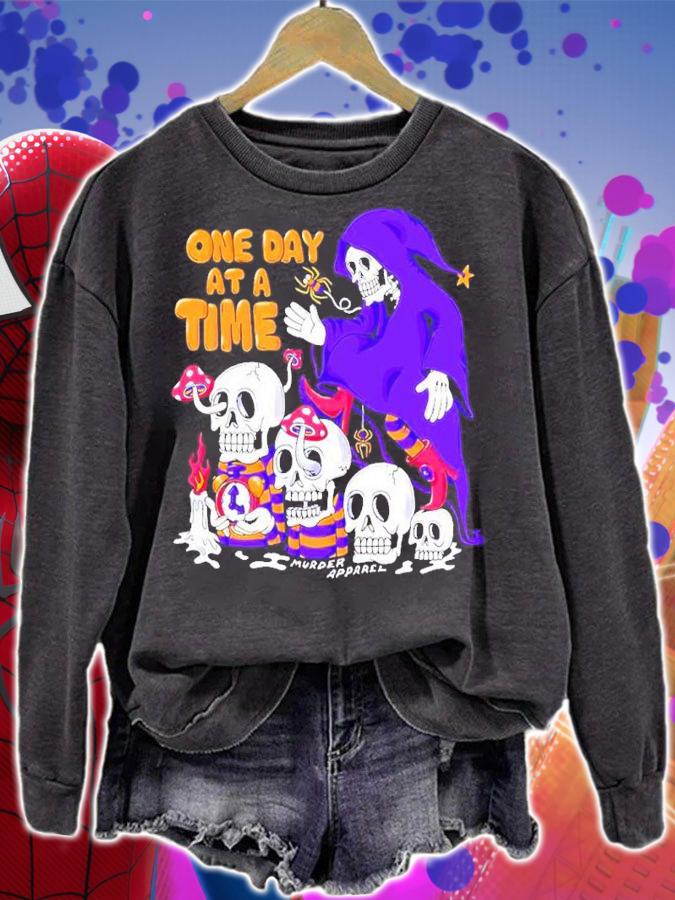 Skull One Day At A Time Shirt t-shirt sweatshirt