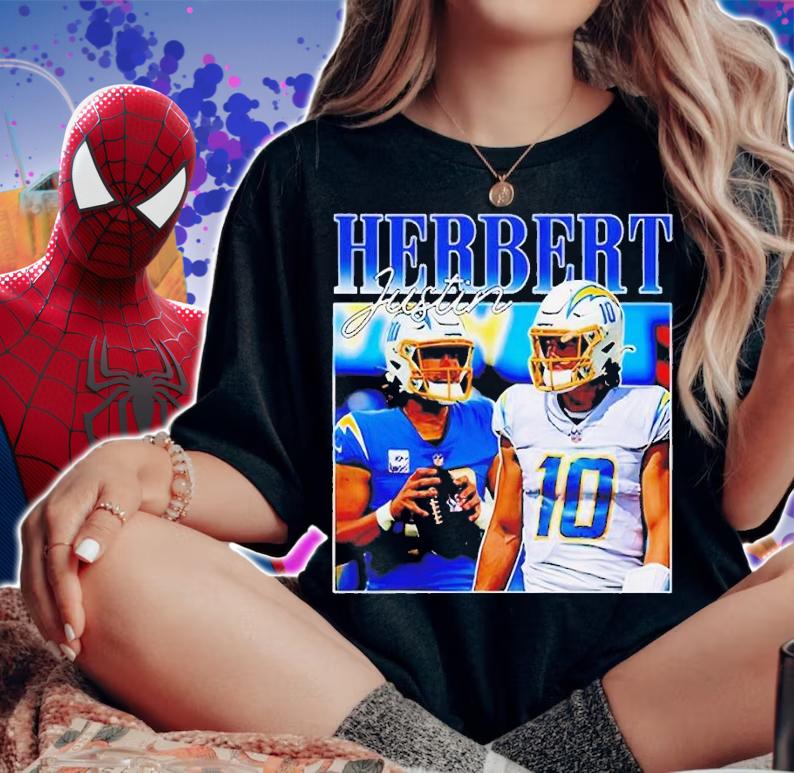 Vintage Style Justin Herbert shirt t-shirt woman shirt