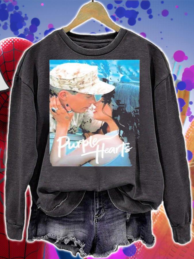 Cassie And Luke Purple Hearts Netflix Movie T-Shirt t-shirt sweatshirt
