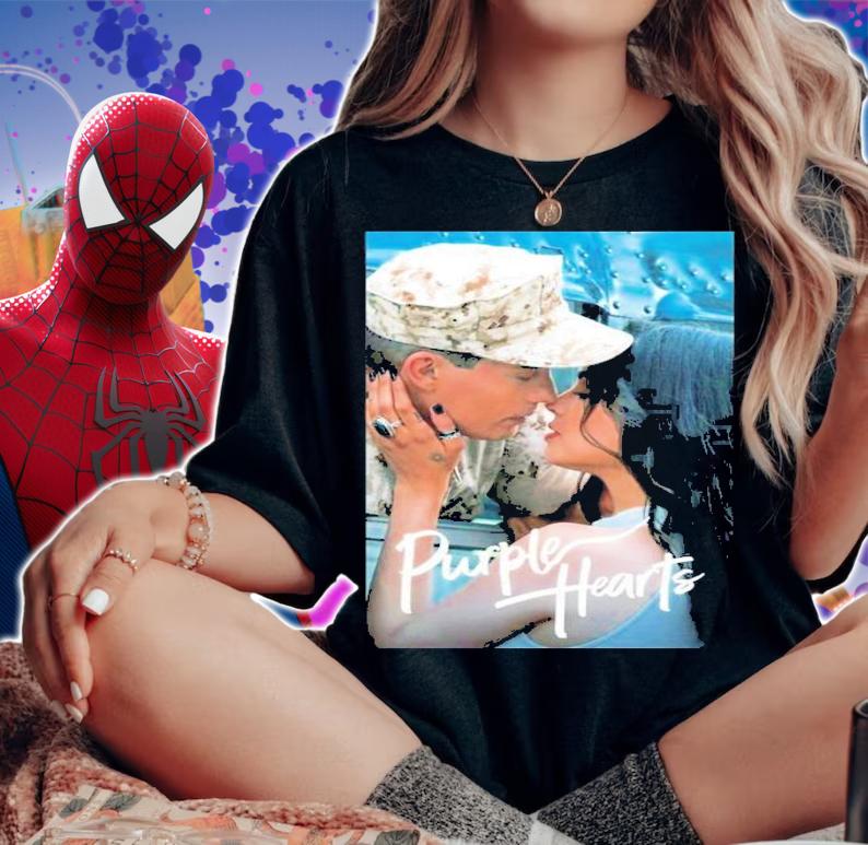 Cassie And Luke Purple Hearts Netflix Movie T-Shirt t-shirt woman shirt