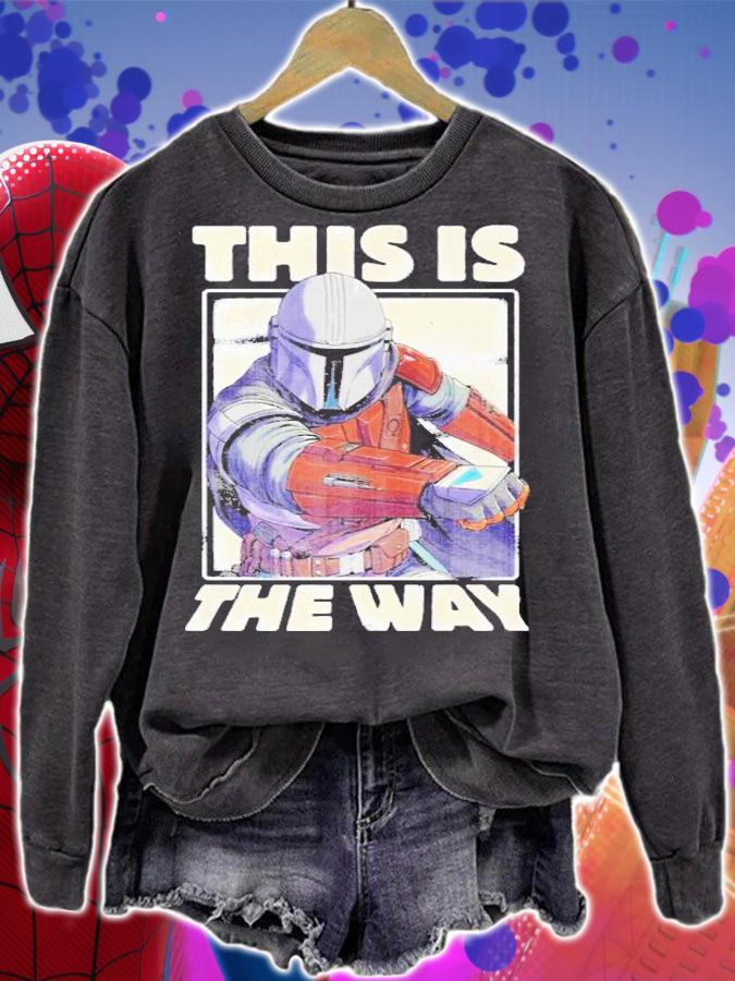 Character Star Wars The Mandalorian This Is The Way Portrait T-Shirt t-shirt sweatshirt