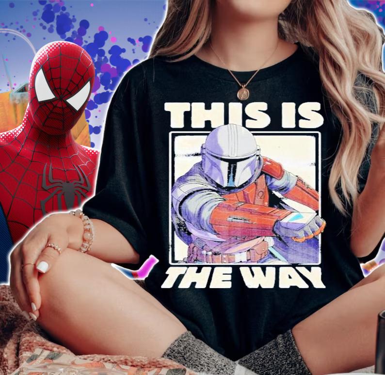 Character Star Wars The Mandalorian This Is The Way Portrait T-Shirt t-shirt woman shirt
