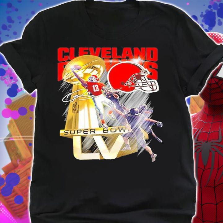 Cleveland Browns Odell Beckham Super Bowl Trophy Cleveland Browns Shirt t-shirt
