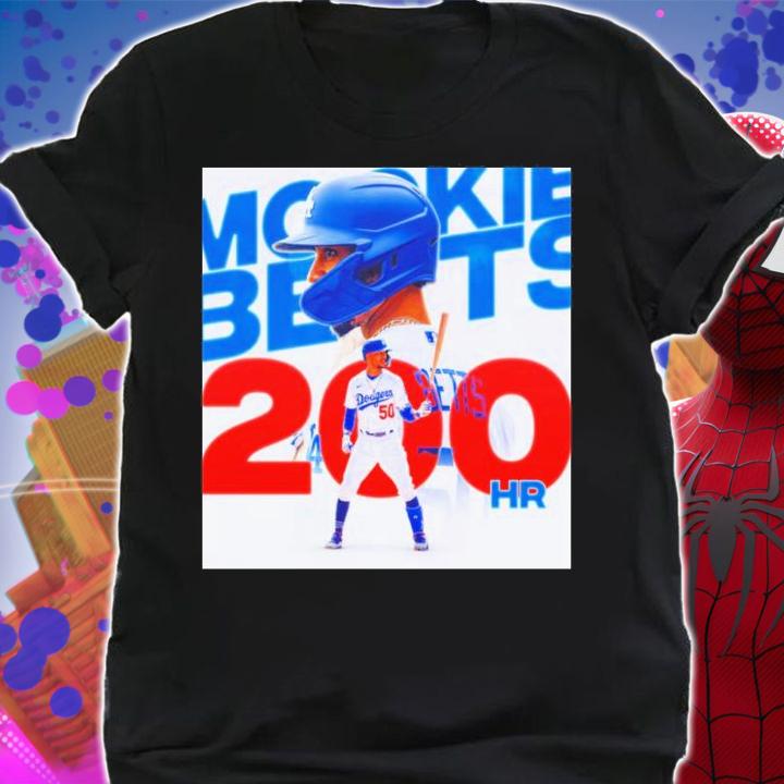 Mookie Betts Los Angeles Baseball 200 HR Shirt t-shirt shirt