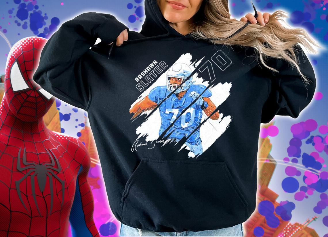Rashawn Slater Los Angeles C Stripes Football Shirt t-shirt hoodie
