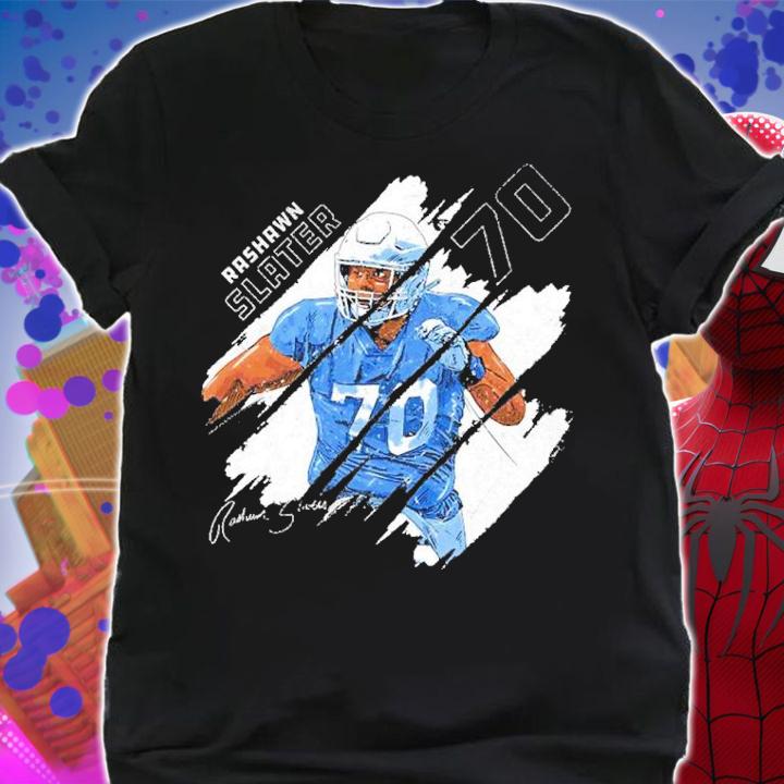 Rashawn Slater Los Angeles C Stripes Football Shirt t-shirt shirt