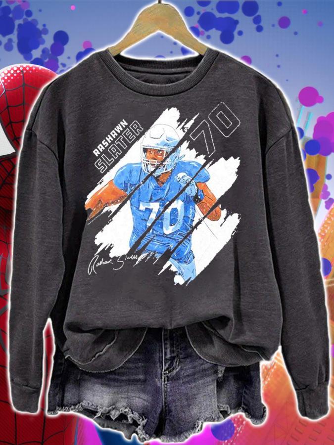 Rashawn Slater Los Angeles C Stripes Football Shirt t-shirt sweatshirt