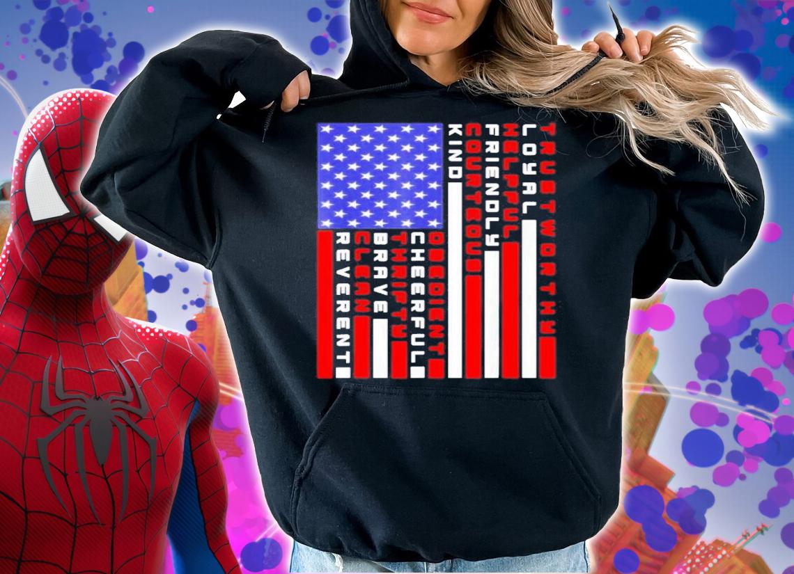 American Flag Scouting Law Shirt t-shirt hoodie