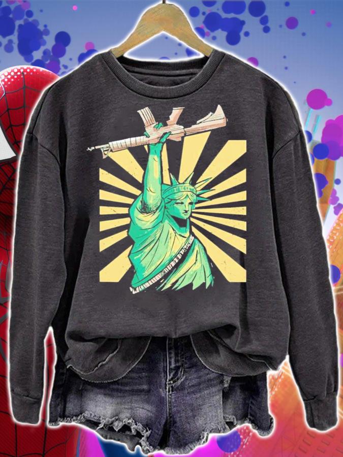 American Statue Of Liberty With Ar-15 Shirt t-shirt sweatshirt