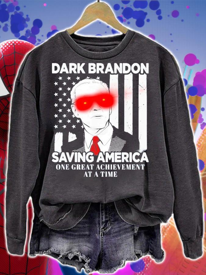 Biden Dark Brandon Saving America One Great Achievement At A Time Shirt t-shirt sweatshirt