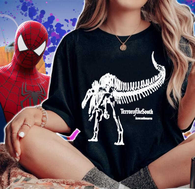 Black Terror Of The South Acrocanthosaurus T-Shirt t-shirt woman shirt