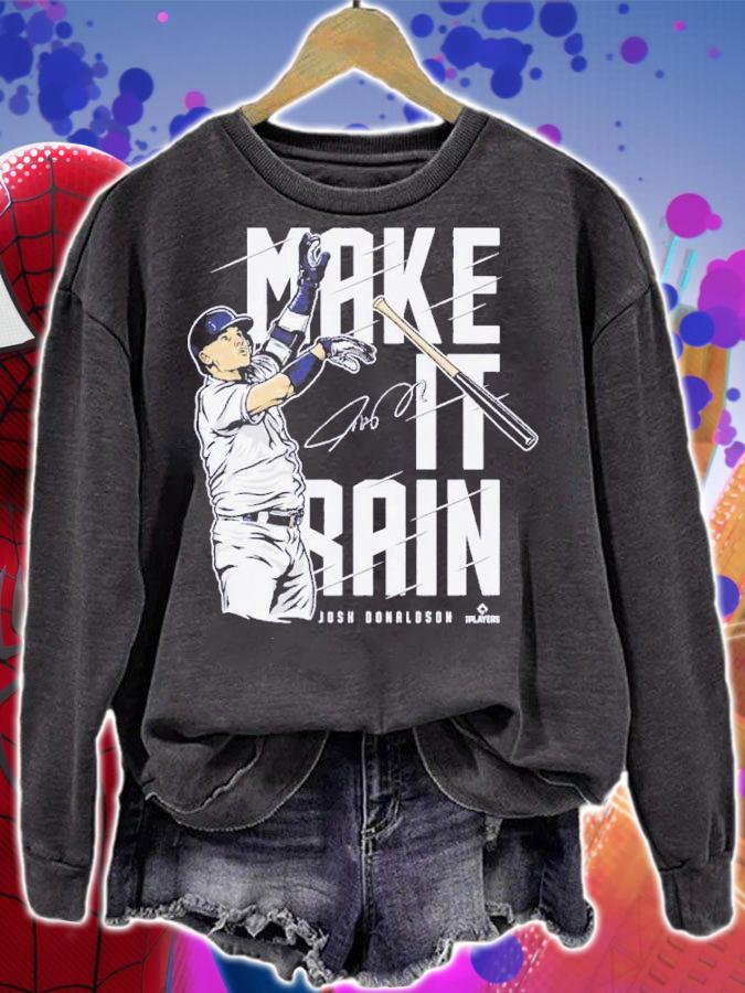 Josh Donaldson New York Y Make It Rain Baseball Signature Shirt t-shirt