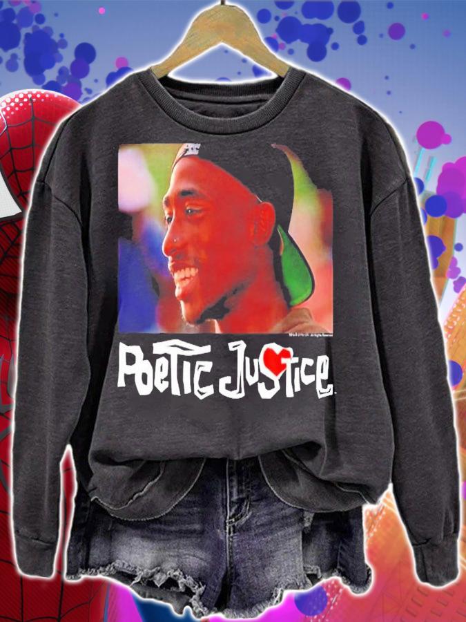 Old School Hiphop Poetic Justic 2PAC Justice T-Shirt t-shirt sweatshirt