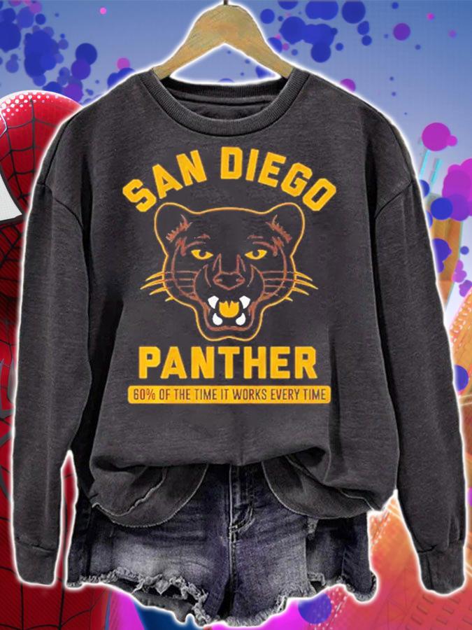 San Diego Panther 60% Of The Time It Works Every Time Shirt t-shirt sweatshirt