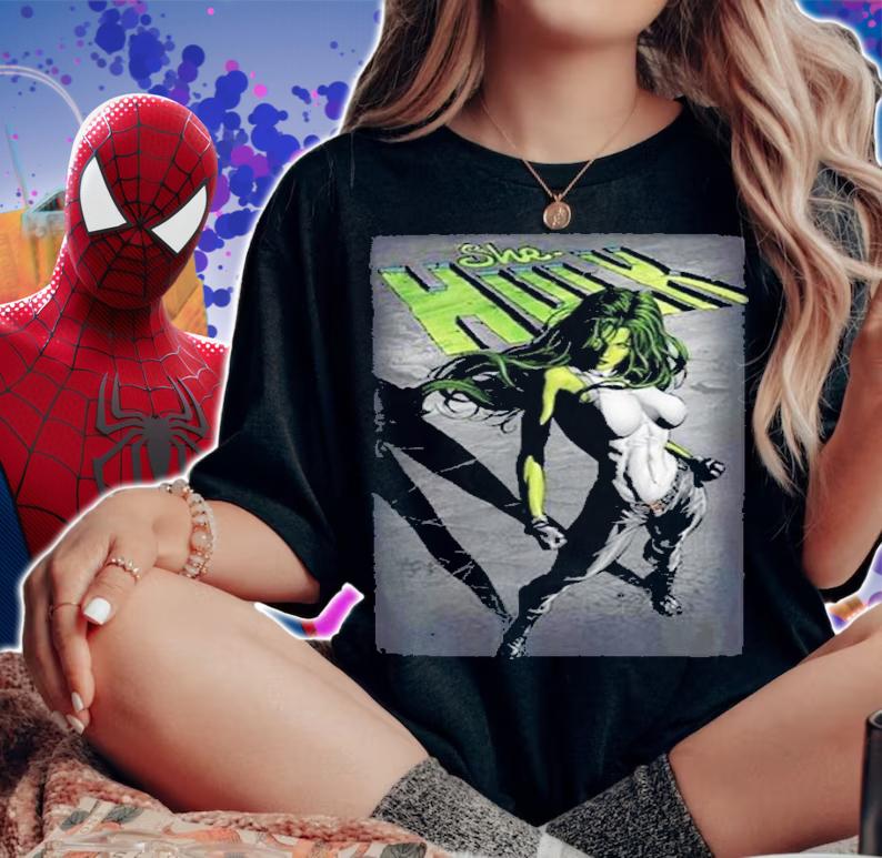 She Hulk Marvel She-Hulk Shadow Shirt t-shirt woman shirt