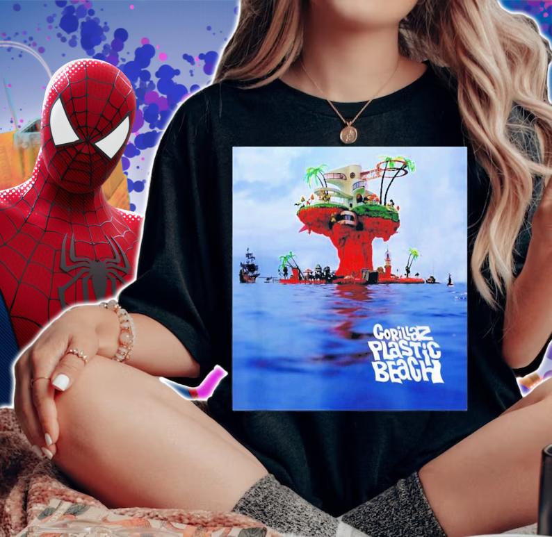 Gorillaz Plastic Beach T-Shirt t-shirt woman shirt