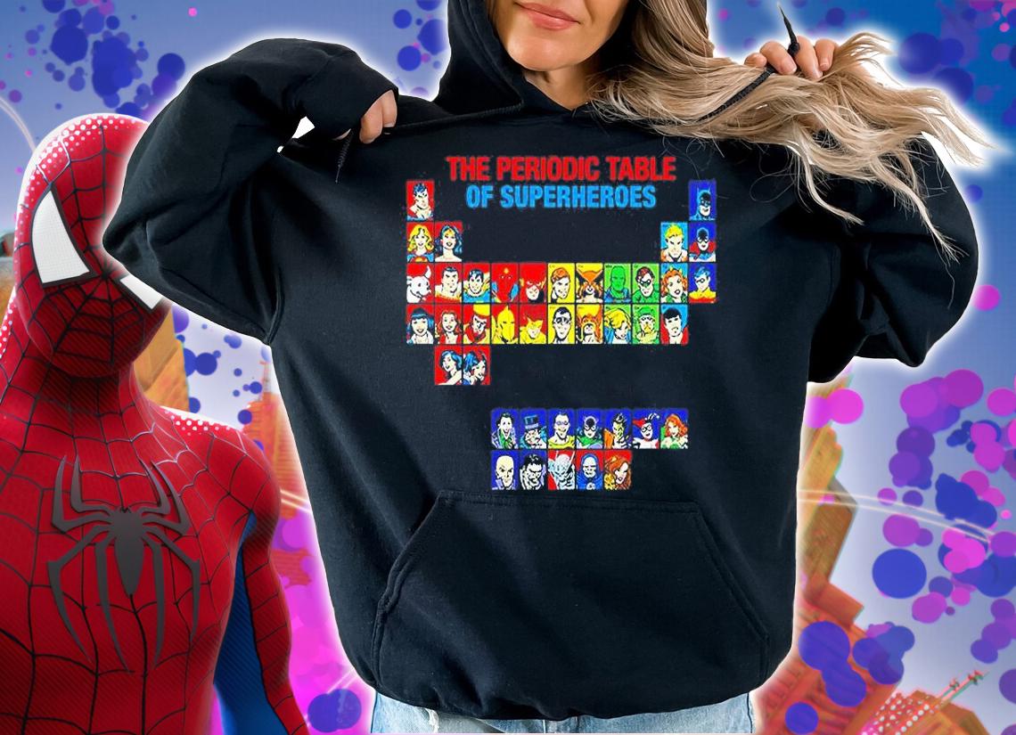 Joseph Mallozzi The Periodic Table Of Superheroes T-Shirt t-shirt hoodie