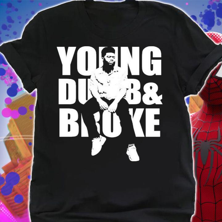 Khalid Young Dumb And Broke White Stencil T-Shirt t-shirt
