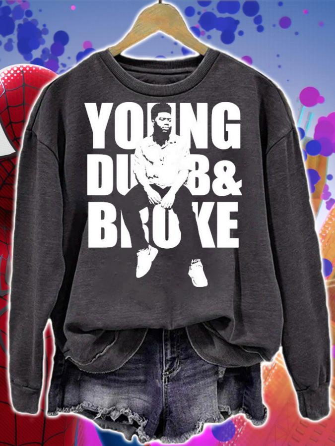 Khalid Young Dumb And Broke White Stencil T-Shirt t-shirt