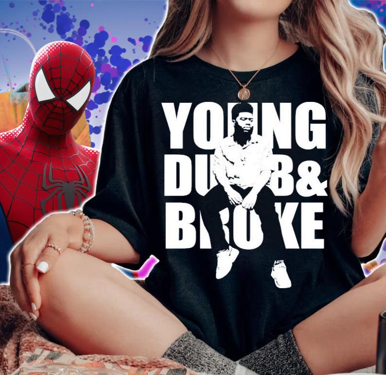 Khalid Young Dumb And Broke White Stencil T-Shirt t-shirt