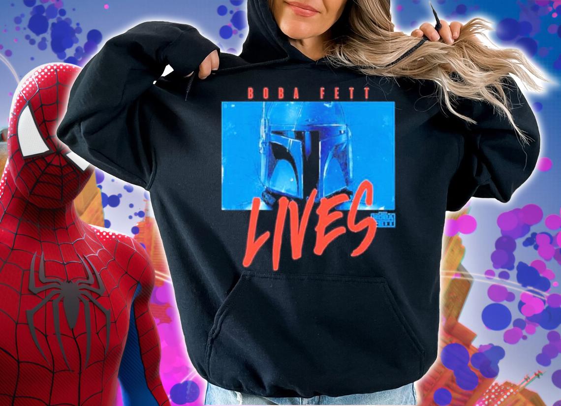 Lives The Book Of Boba Sketch Boxed Up Shirt t-shirt hoodie