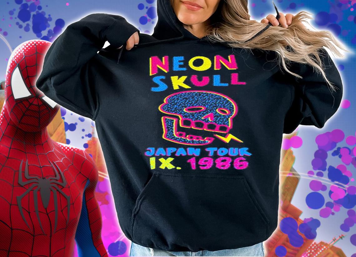 Nina Matsumoto Neon Skull Japan Tour Ix 1986 Shirt t-shirt