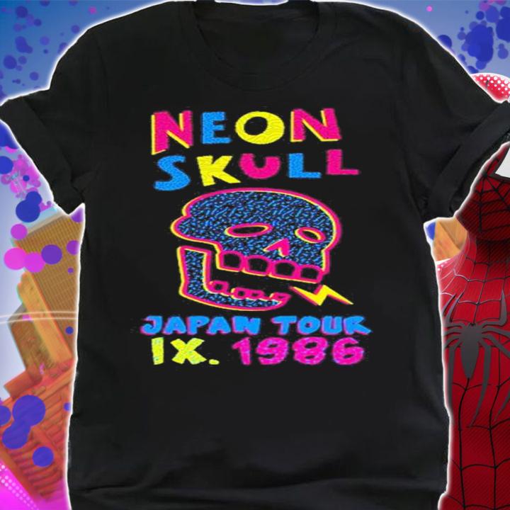 Nina Matsumoto Neon Skull Japan Tour Ix 1986 Shirt t-shirt