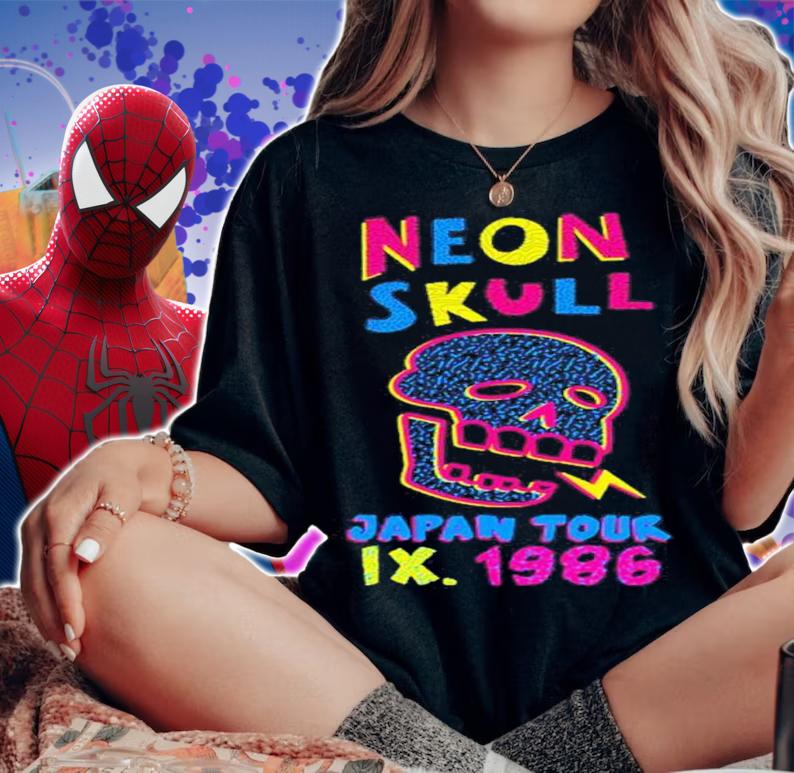 Nina Matsumoto Neon Skull Japan Tour Ix 1986 Shirt t-shirt