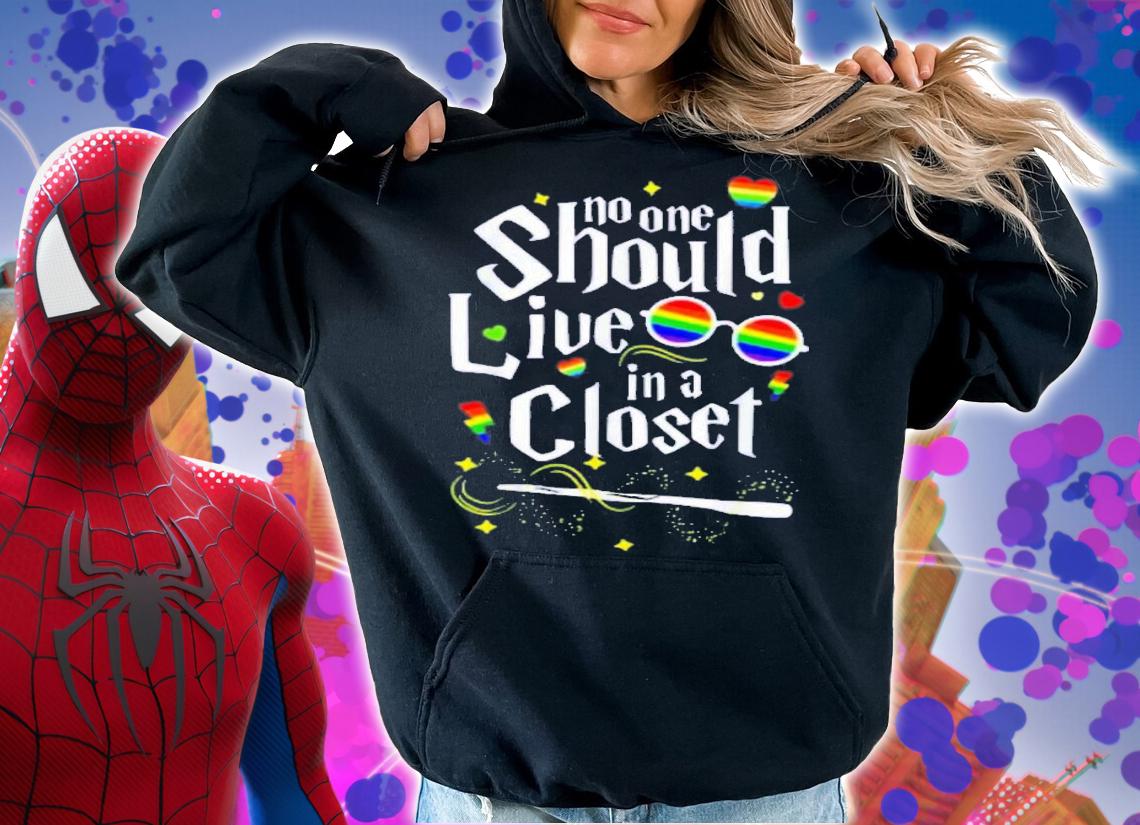 No One Should Live In A Closet Harry Potter Inspired T-Shirt t-shirt